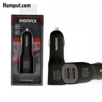 Remax CC-201 2 Port Car Charger 1.0A + 2.1A Output - شارژر فندکی 2 پورت ریمکس